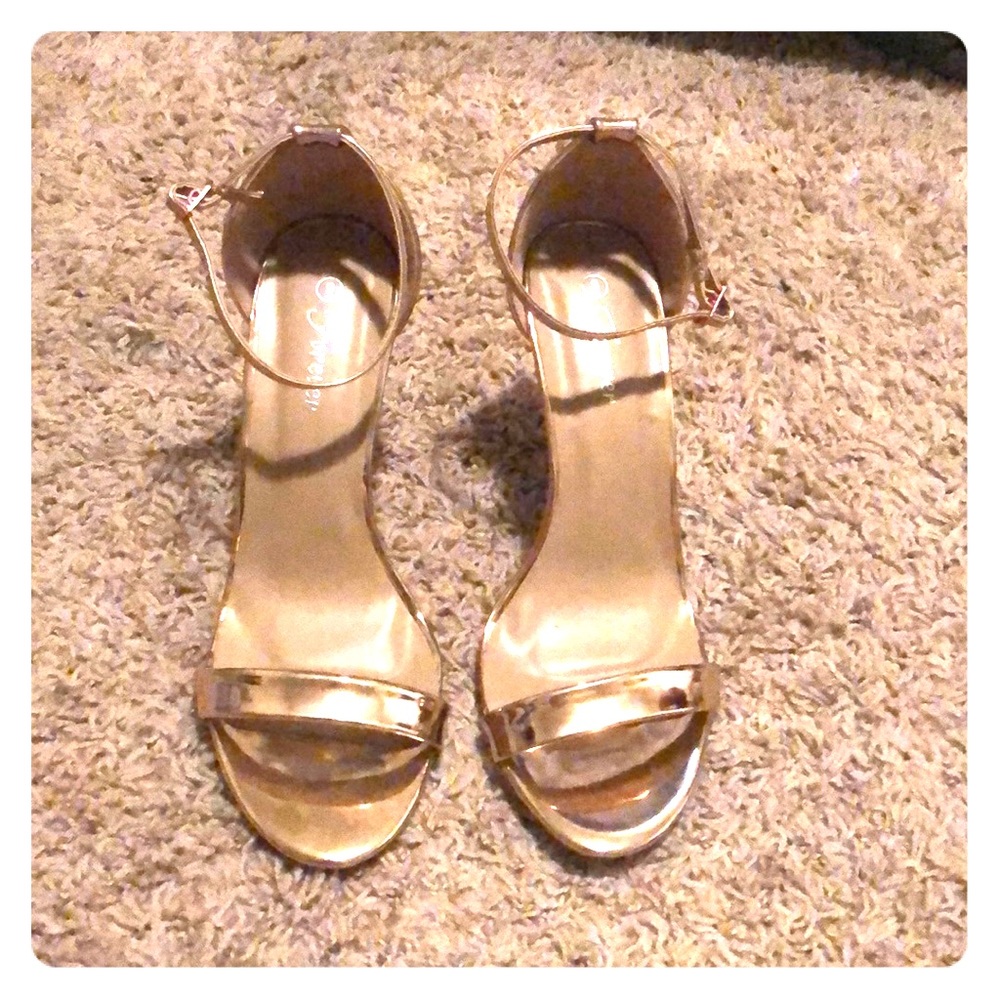 Rose gold heels